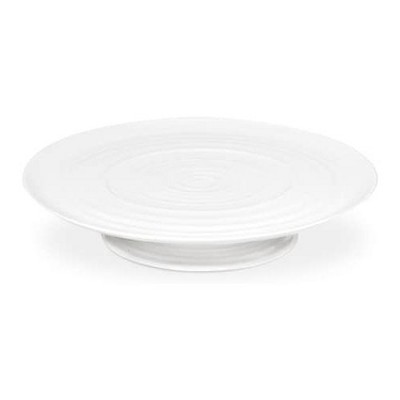 Portmeirion Sophie Conran Footed Cake Plate - White - 12.25 Inch x 2.5 Inch
