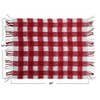 Storied Home Woven Acrylic Throw with Fringe, Red and White Plaid - 2 of 2