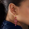Ross-Simons 23.90 ct. t.w. Pink Quartz Drop Earrings in 18kt Gold Over Sterling - 4 of 4