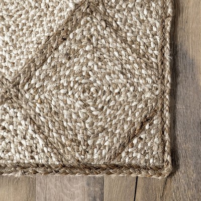 Meja Moroccan Lattice 5' x 8' Natural Jute Area Rug
