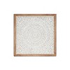 Wooden Floral Intricately Carved Mandala Wall Decor White - Olivia & May: Vintage Style, Botanical Art, MDF - 4 of 4