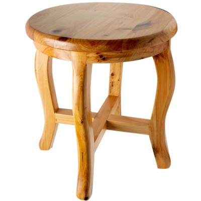 ALFI AB4406 11Inch Cedar Wood Round  Stool Multi-Purpose Accessory