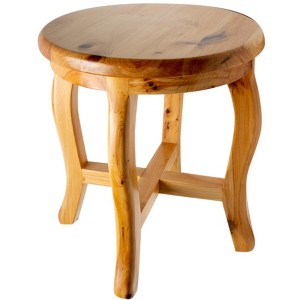 ALFI AB4406 11Inch Cedar Wood Round  Stool Multi-Purpose Accessory - 1 of 4
