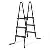 Funsicle 36 Inch SureStep 3-Stair Swimming Pool Ladder with 15' x 36" QuickSet Ring Top Above Ground Swimming Pool, Dark Triple Basketweave - 2 of 4