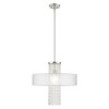 Livex Lighting Bella Vista 1 - Light Chandelier in  Brushed Nickel - 3 of 4