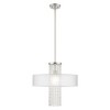 Livex Lighting Bella Vista 1 - Light Chandelier in  Brushed Nickel - image 3 of 4