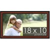 PosterPalooza | Simple Brown Picture Frame - UV Acrylic, Backing Board, Hanging Hardware Included - 2 of 4