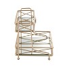 Home Details 2 Tier Vanity Tower in Rose Gold - Metal Bathroom