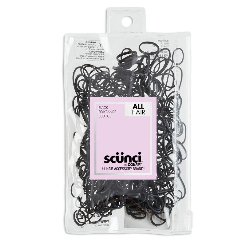 scunci Mixed Size Polyband Hair Ties - 300pc, 1 of 7