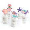 Big Dot of Happiness Mermaid Dessert Cupcake Cake Toppers, Mermaids, Starfish, and Seashell Cutout Birthday Decor with Clear Treat Picks - Set of 24 - 2 of 4