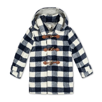 Hope & Henry Boys' Toggle Duffle Coat with Detachable Hood, Kids