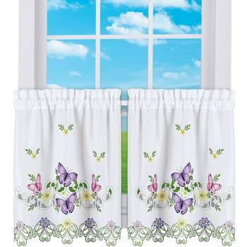 Collections Etc Butterfly Curtains