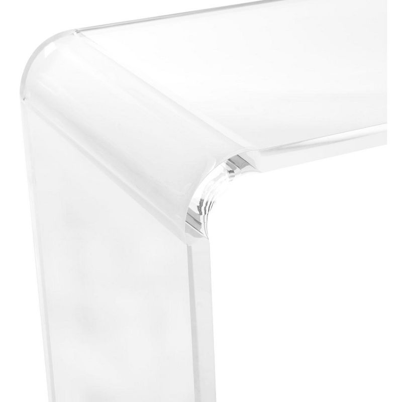 Atka Acrylic Console Table - Clear - Safavieh., 4 of 5