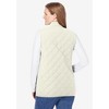 Woman Within Zip-Front Quilted Vest - 3 of 4