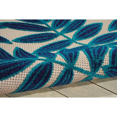 Navy Splendor Easy-Care Synthetic 9'6" x 13' Outdoor Area Rug
