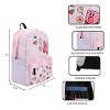 Kirby Inhaling Food 17” Pink Laptop Backpack - 3 of 4