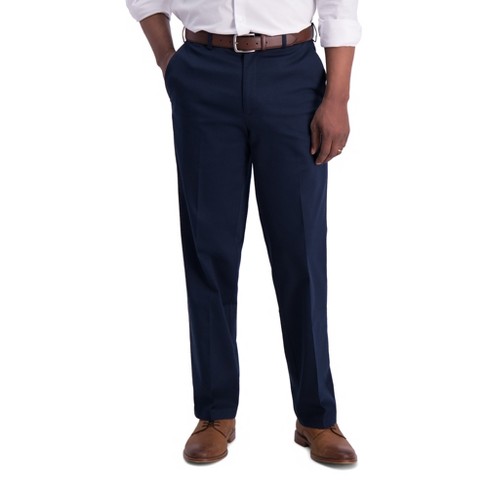Haggar Men's Iron Free Premium Khaki Classic Fit Flat Front Pant 44 X ...