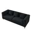 81-Inch Oversized 3-Seater Sectional Sofa for Living Room - Comfortable Fabric with Deep Seating and 3 Pillows - 4 of 4