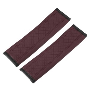 Unique Bargains Universal Faux Leather Car Seat Belt Cover 2 Pcs - 1 of 4