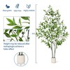 Artificial Eucalyptus Tree, Realistic Slender Leaf Faux Plant with Stable Pot for Indoor Home Office Decor - 2 of 4