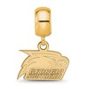 Black Bow Jewelry 14k Yellow Gold Plated Sterling Silver Georgia Southern Eagles NCAA Bead Charm - 3 of 4