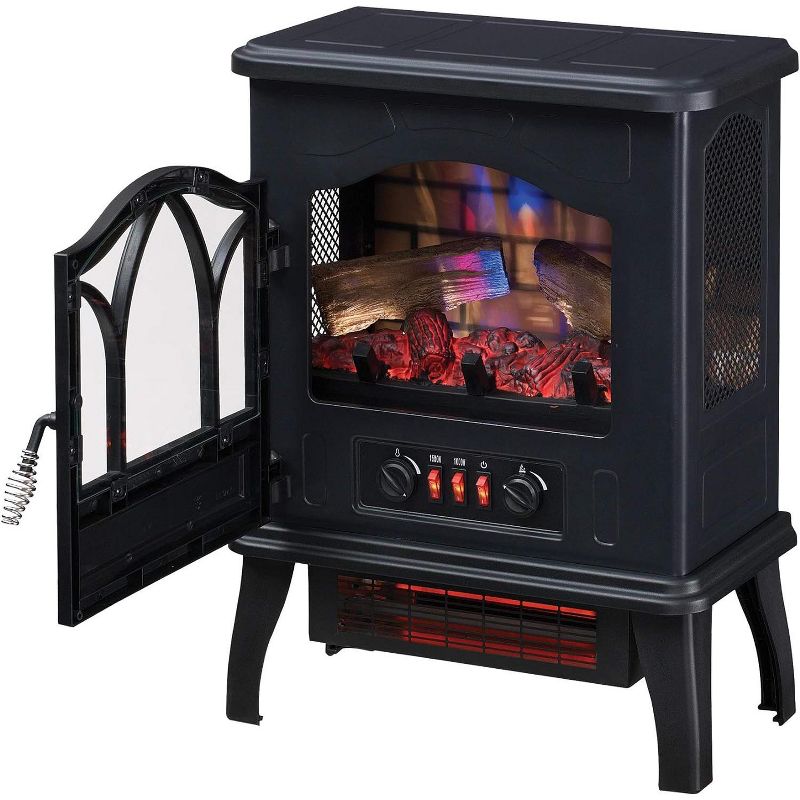 Duraflame 3D Black Infrared Electric Fireplace Stove - DFI-470-04., 2 of 11
