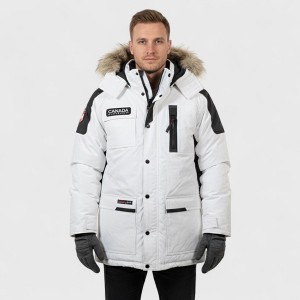 Canada Weather Gear Men’s Heavyweight Arctic Parka with Faux Fur Hood|Insulated Water-Resistant Winter Jacket - 1 of 3