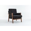 Sapphtopaz Modern Accent Chair with Thick Chenille Upholstered Ergonomic Lounge Chair with Armrest Mid-Century Chairs for Living Room, Bedroom - 2 of 4