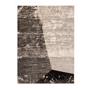 Modern Geometric Shapes Contemporary Indoor Runner or Area Rug by Blue Nile Mills - 1 of 4