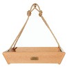 Birds Choice Spruce Creek Collection Hanging Tray Novelty Bird Feeders 3" Natural Teak - 2 of 4