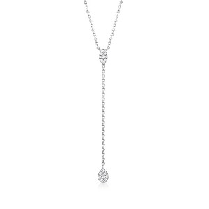 Pure Collection by Ross-Simons 0.10 ct. t.w. Diamond Y-Necklace in Sterling Silver Size 16 - 1 of 3
