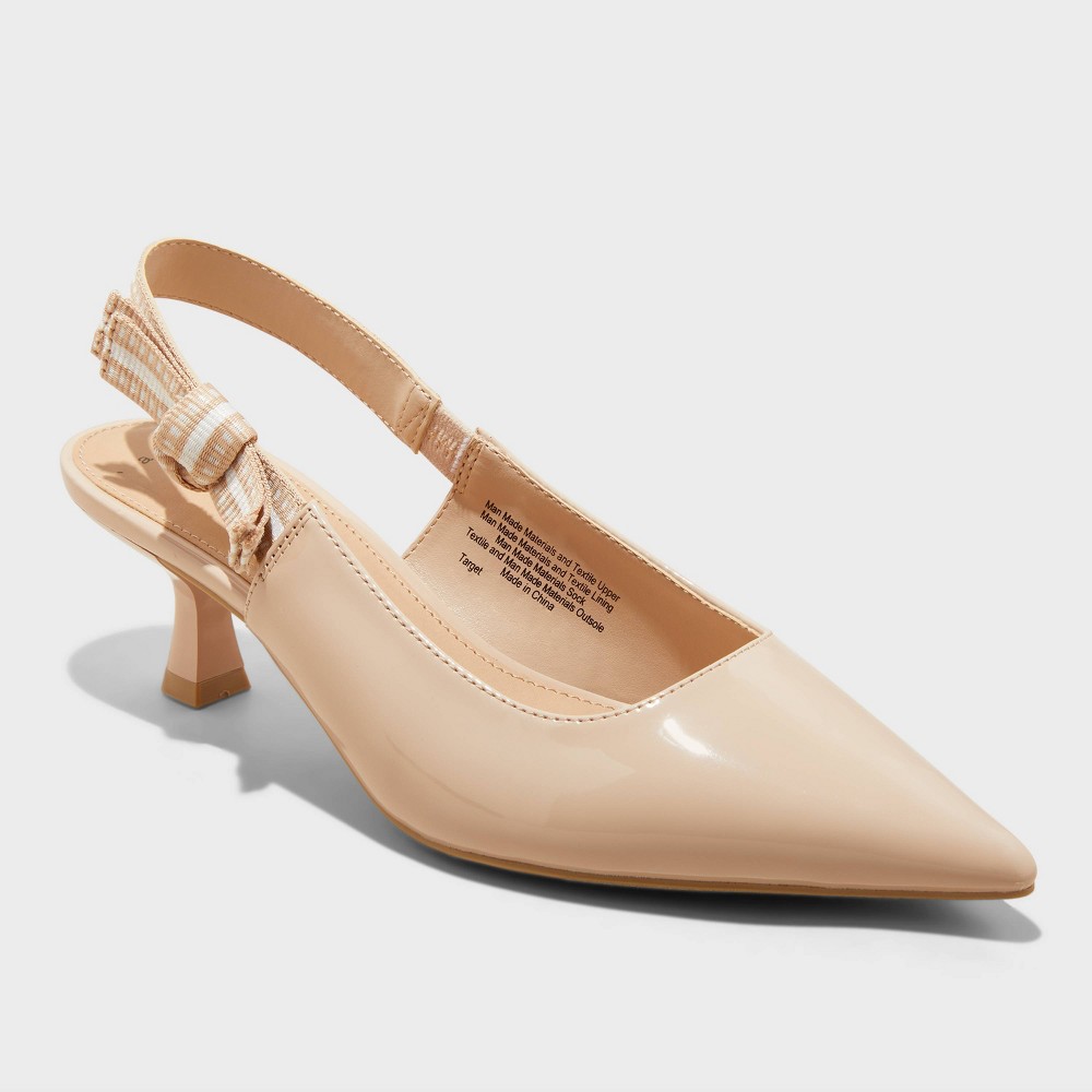 Women Milan Slingback Kitten Heel