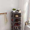 KTMBDW 6 Tier Rotating Shoe Rack Tower, Spinning Shoe Display Lazy Susan, Revolving 360 Shoe Rack Storage Round Carousel, Bag Display Rack Storage - 4 of 4