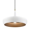 Livex Lighting Banbury 1 - Light Pendant in  White/Antique Brass - 2 of 4