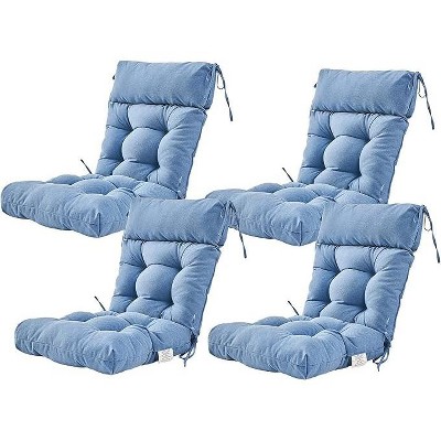 ARTPLAN Patio Chair Cushion,Tufted Adirondack Outdoor Chair Cushion,Wicker High Back Outdoor Seat Cushion,Set of 4,21"X21"X4" (4 Pack)
