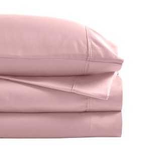Cotton Blend Solid Deep Pocket Luxury Bed Sheet Set by Blue Nile Mills - 1 of 4