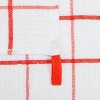 Sloppy Chef Premier Dishcloth (12 Pack), 13x13, 100% Ringspun Cotton, Looped, Windowpane Pattern - 3 of 4