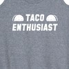 Women's - Instant Message - Taco Enthusiast Graphic Racerback Tank - 2 of 4