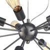 Possini Euro Design Gun Metal Large Chandelier 33" Wide Modern Sputnik 12-Light LED Fixture for Dining Room House Kitchen Island Entryway - 3 of 4
