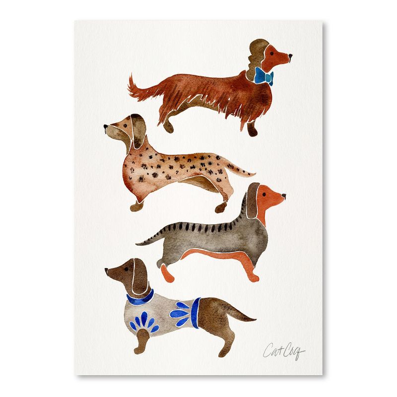 Americanflat Animal Dachshunds By Cat Coquillette Poster, 1 of 7