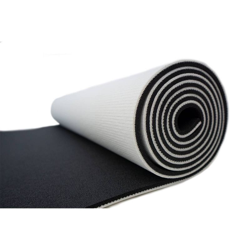 Yoga Direct Premium Two Tone Yoga Mat - White/Black (6mm), 1 of 5