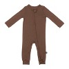 Larkspur Baby Zip Romper in Chestnut - 2 of 3