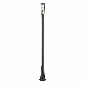Z-Lite Helix 1 - Light Post Light in  Black - 1 of 1