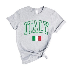 Simply Sage Market Women's Italy Flag Short Sleeve Graphic Tee - 1 of 4