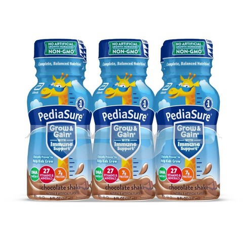 Pediasure Grow & Gain Kids' Nutritional Shake Chocolate - 6 Ct/48 Fl Oz :  Target