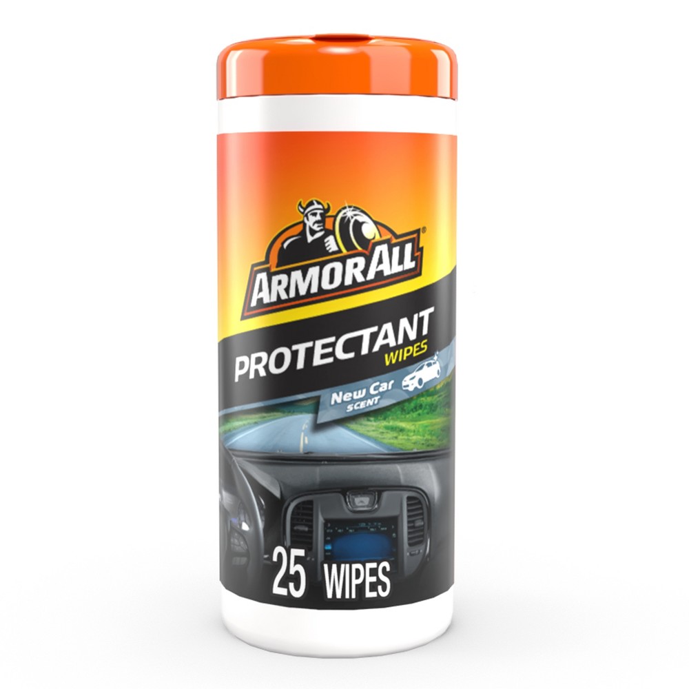 Armor All 25ct New Car Wipes Automotive Protector: Car Cleaning Supplies, Cleaner, Wipes, Removes Dirt & Soil