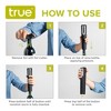 True Vino Drill Electric Wine Bottle Opener - Automatic Corkscrew Wine Opener with Foil Cutter and Stand - Black Set of 1 - 3 of 4