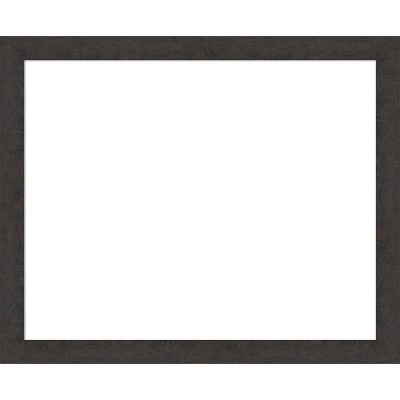 Amanti Art Rustic Plank Espresso Narrow Framed Dry Erase Magnetic Board