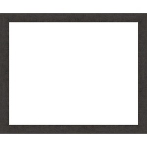 Amanti Art Rustic Plank Espresso Narrow Framed Dry Erase Magnetic Board - 1 of 4