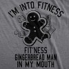 Mens Fitness Gingerbread In My Mouth T shirt Funny Christmas Gift Tee For Guys - Crazy Dog Men's T Shirt - image 2 of 4